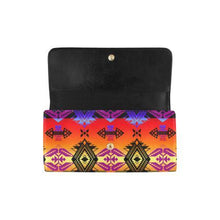 Load image into Gallery viewer, Sovereign Nation Sunset Women&#39;s Trifold Wallet (Model 1675) Women&#39;s Trifold Wallet e-joyer 
