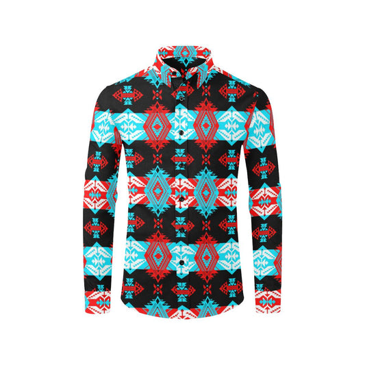 Sovereign Nation Trade Blanket v2 Men's All Over Print Casual Dress Shirt (Model T61) Men's Dress Shirt (T61) e-joyer 