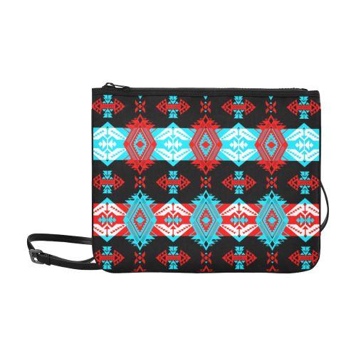 Sovereign Nation Trade Blanket v2 Slim Clutch Bag (Model 1668) Slim Clutch Bags (1668) e-joyer 