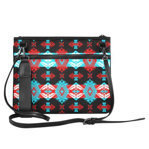 Sovereign Nation Trade Blanket v2 Slim Clutch Bag (Model 1668) Slim Clutch Bags (1668) e-joyer 