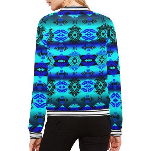 Soveriegn Nation Midnight All Over Print Bomber Jacket for Women (Model H21) All Over Print Bomber Jacket for Women (H21) e-joyer 