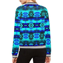 Load image into Gallery viewer, Soveriegn Nation Midnight All Over Print Bomber Jacket for Women (Model H21) All Over Print Bomber Jacket for Women (H21) e-joyer 
