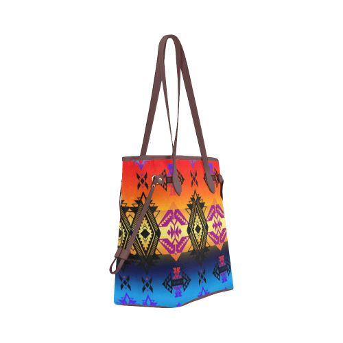 Soveriegn Nation Sunset Clover Canvas Tote Bag (Model 1661) Clover Canvas Tote Bag (1661) e-joyer 