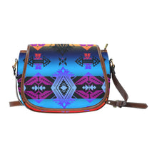 Load image into Gallery viewer, Soveriegn Nation Sunset Saddle Bag/Small (Model 1649) Full Customization Saddle Bag/Small (Full Customization) e-joyer 
