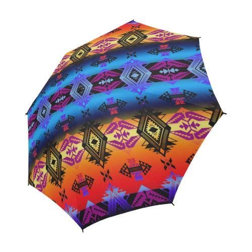 Soveriegn Nation Sunset Semi-Automatic Foldable Umbrella Semi-Automatic Foldable Umbrella e-joyer 