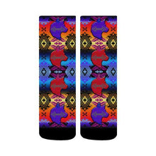 Load image into Gallery viewer, Soveriegn Nation Sunset with Wolf Crew Socks Crew Socks e-joyer 
