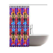 Load image into Gallery viewer, Soveriegn Nation Sunset with Wolf Shower Curtain 60&quot;x72&quot; Shower Curtain 60&quot;x72&quot; e-joyer 
