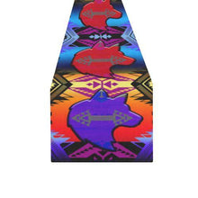 Load image into Gallery viewer, Soveriegn Nation Sunset with Wolf Table Runner 16x72 inch Table Runner 16x72 inch e-joyer 
