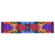 Load image into Gallery viewer, Soveriegn Nation Sunset with Wolf Table Runner 16x72 inch Table Runner 16x72 inch e-joyer 
