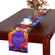 Load image into Gallery viewer, Soveriegn Nation Sunset with Wolf Table Runner 16x72 inch Table Runner 16x72 inch e-joyer 
