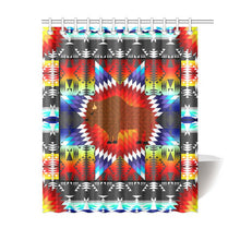 Load image into Gallery viewer, Standing Buffalo Star Shower Curtain 60&quot;x72&quot; Shower Curtain 60&quot;x72&quot; e-joyer 
