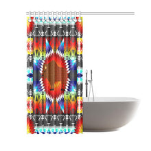 Load image into Gallery viewer, Standing Buffalo Star Shower Curtain 60&quot;x72&quot; Shower Curtain 60&quot;x72&quot; e-joyer 
