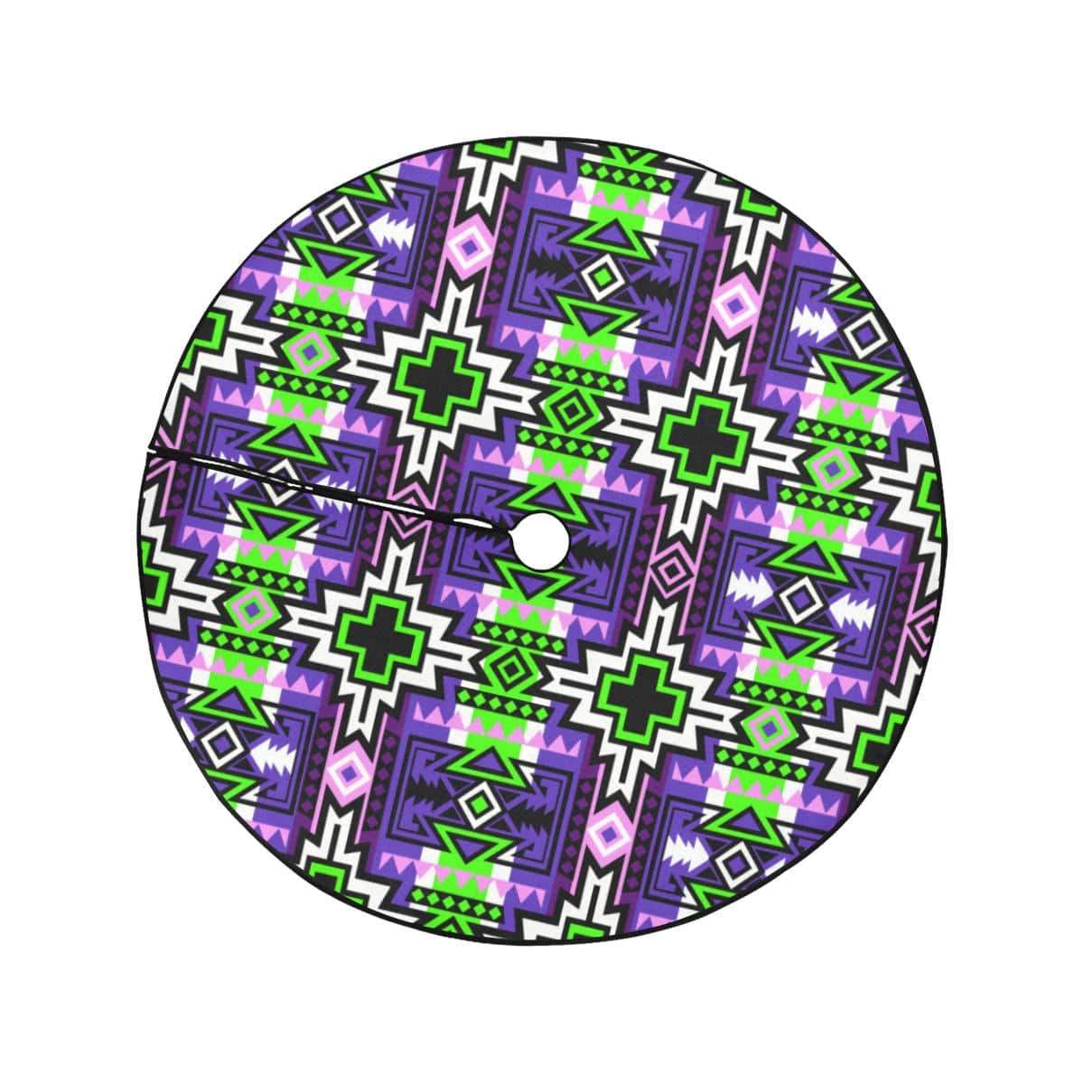 Star Blanket Moon Shadow Tree Skirt by 49 Dzine