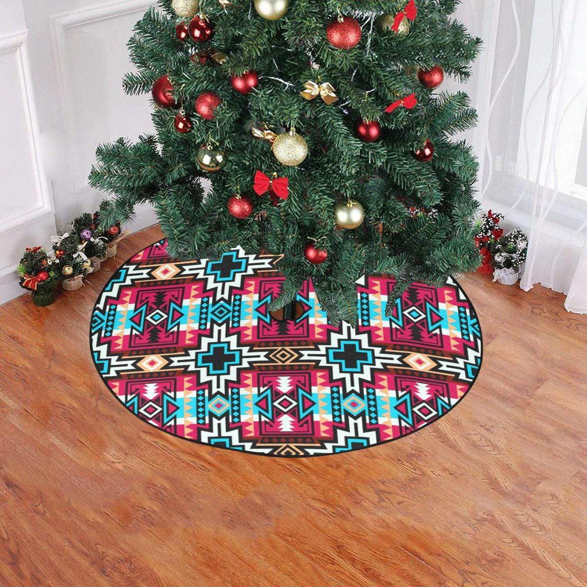 Star Blanket Sierra Christmas Tree Skirt 47" x 47" Christmas Tree Skirt e-joyer 