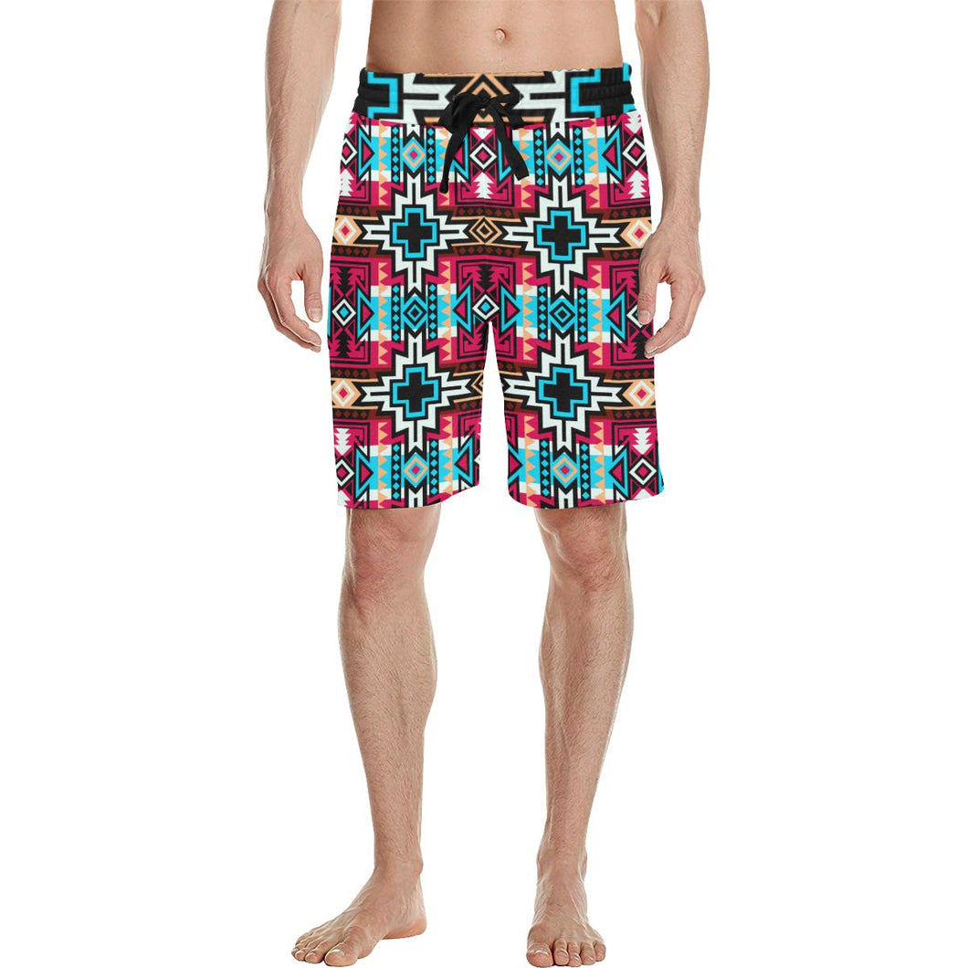Star Blanket Sierra Men's All Over Print Casual Shorts (Model L23) Men's Casual Shorts (L23) e-joyer 