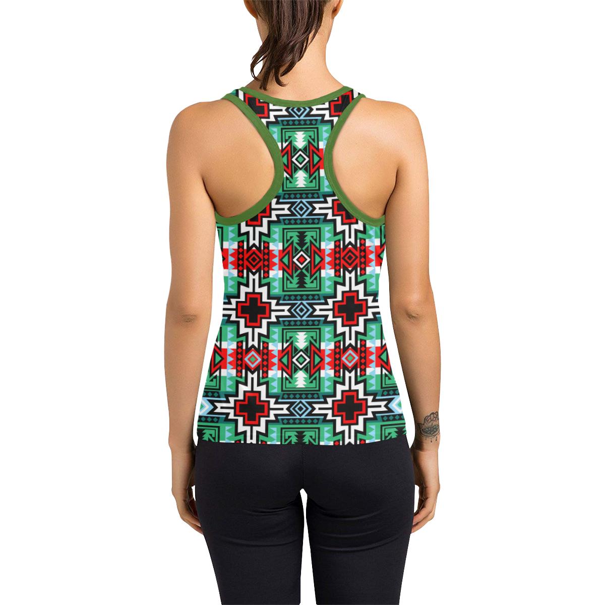 Star Blanket Women's Racerback Tank Top (Model T60) Racerback Tank Top (T60) e-joyer 