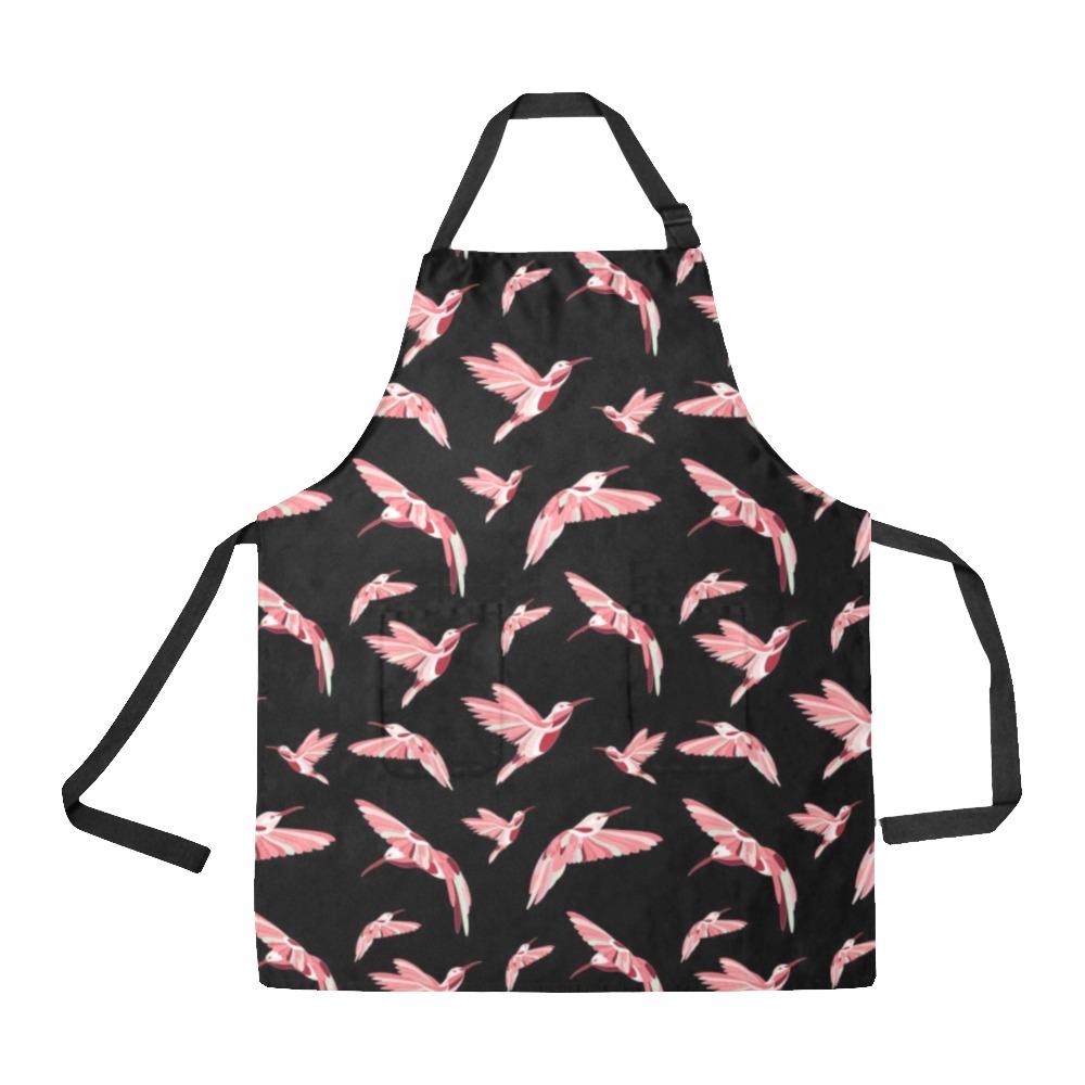 Strawberry Black All Over Print Apron All Over Print Apron e-joyer 