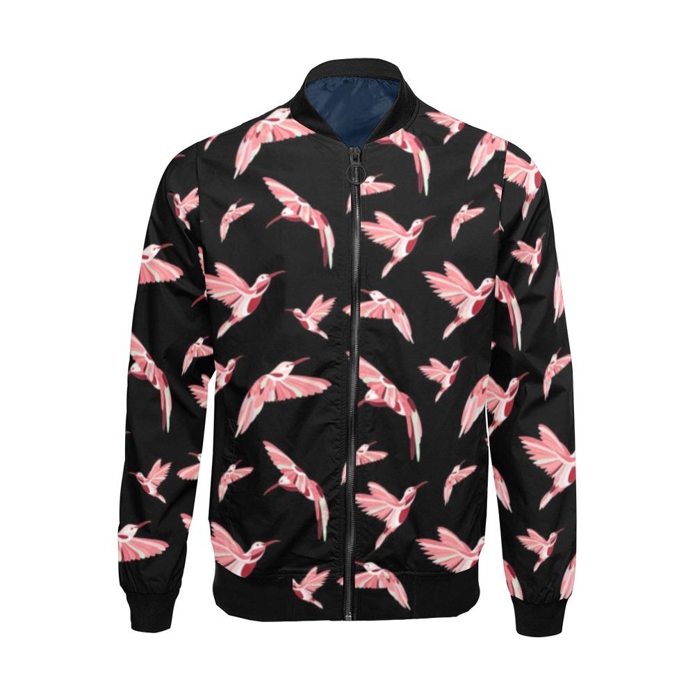 Strawberry Black All Over Print Bomber Jacket for Men (Model H19) All Over Print Bomber Jacket for Men (H19) e-joyer 