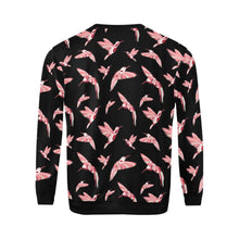 Load image into Gallery viewer, Strawberry Black All Over Print Crewneck Sweatshirt for Men (Model H18) shirt e-joyer 
