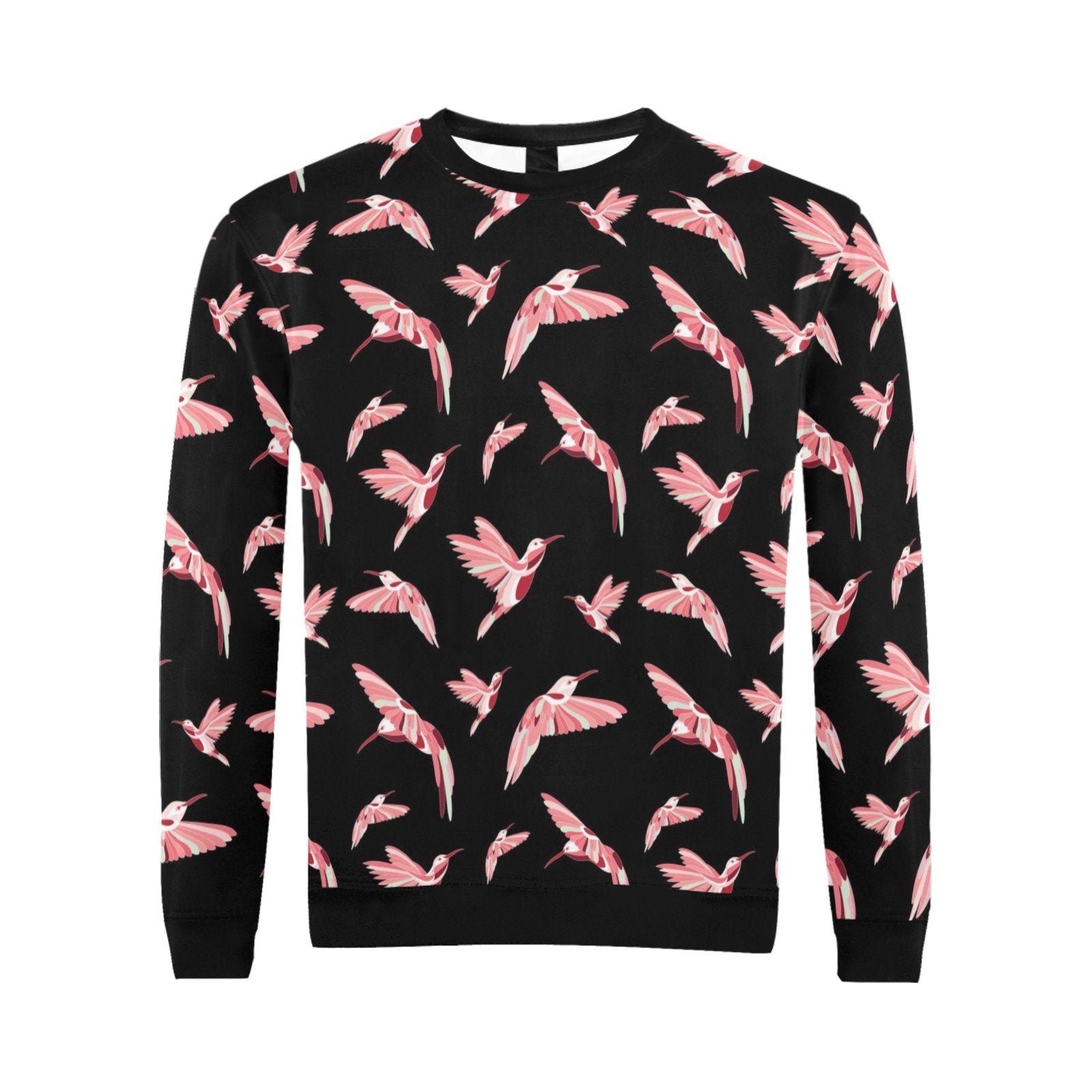 Strawberry Black All Over Print Crewneck Sweatshirt for Men (Model H18) shirt e-joyer 