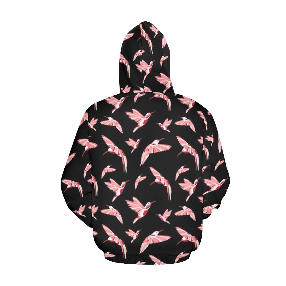 Strawberry Black All Over Print Hoodie for Men (USA Size) (Model H13) All Over Print Hoodie for Men (H13) e-joyer 