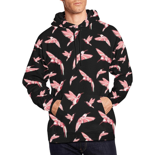 Strawberry Black All Over Print Hoodie for Men (USA Size) (Model H13) All Over Print Hoodie for Men (H13) e-joyer 