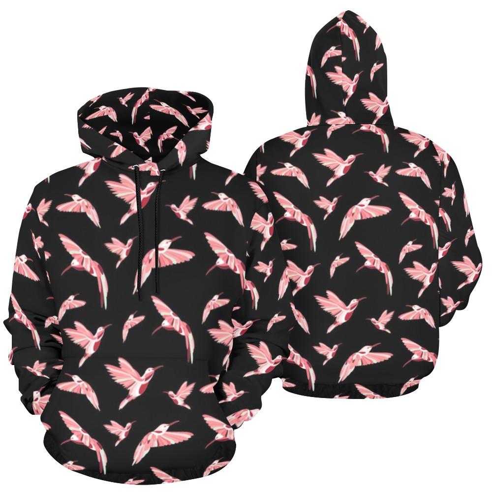 Strawberry Black All Over Print Hoodie for Men (USA Size) (Model H13) All Over Print Hoodie for Men (H13) e-joyer 