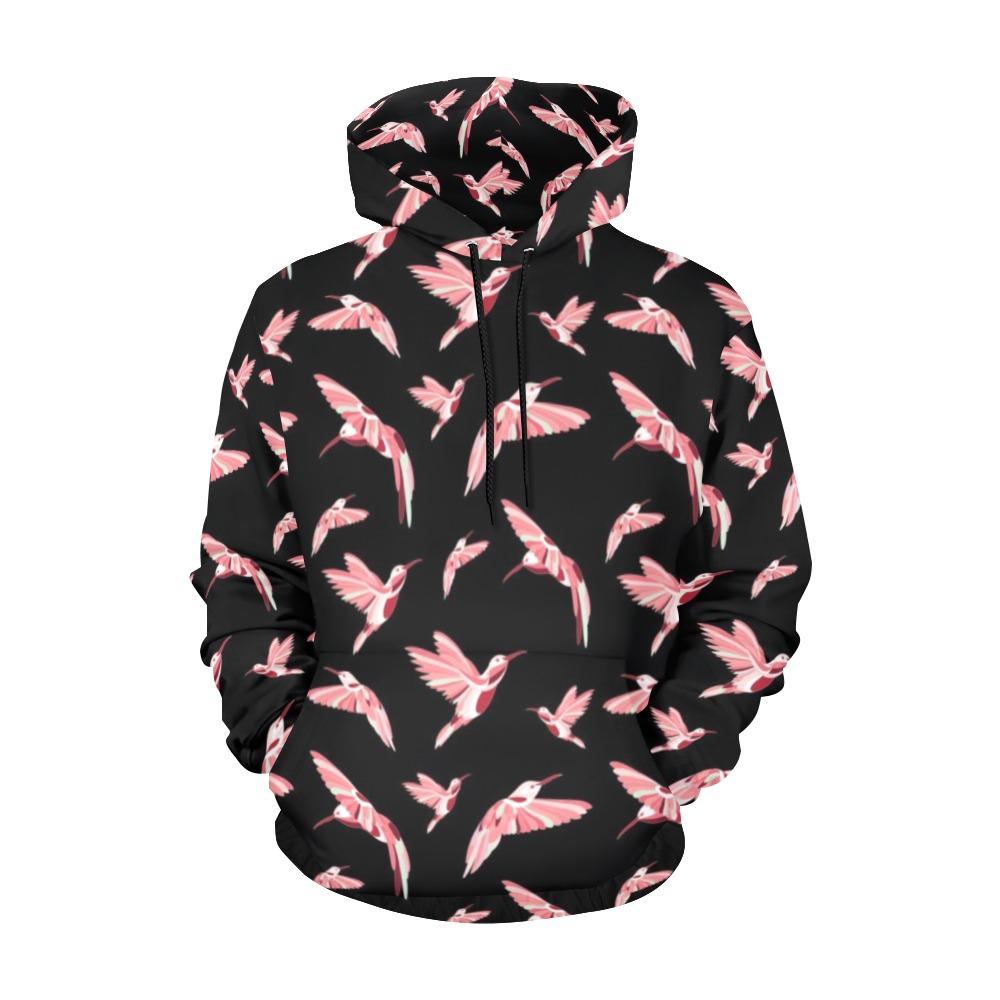 Strawberry Black All Over Print Hoodie for Men (USA Size) (Model H13) All Over Print Hoodie for Men (H13) e-joyer 