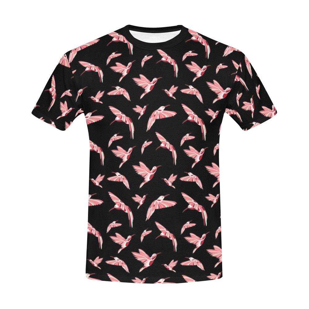 Strawberry Black All Over Print T-Shirt for Men (USA Size) (Model T40) All Over Print T-Shirt for Men (T40) e-joyer 