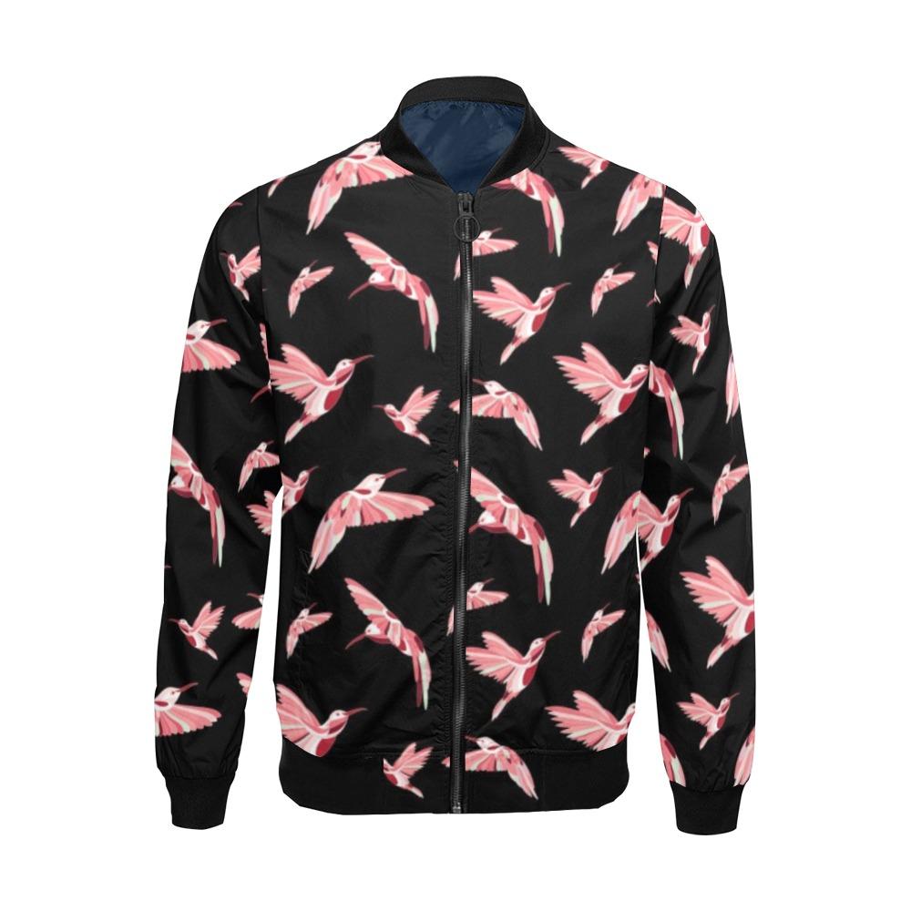 Strawberry Black Bomber Jacket by 49 Dzine