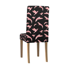 Load image into Gallery viewer, Strawberry Black Chair Cover (Pack of 4) Chair Cover (Pack of 4) e-joyer 
