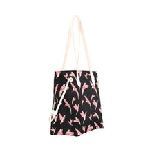 Load image into Gallery viewer, Strawberry Black Clover Canvas Tote Bag (Model 1661) Clover Canvas Tote Bag (1661) e-joyer 
