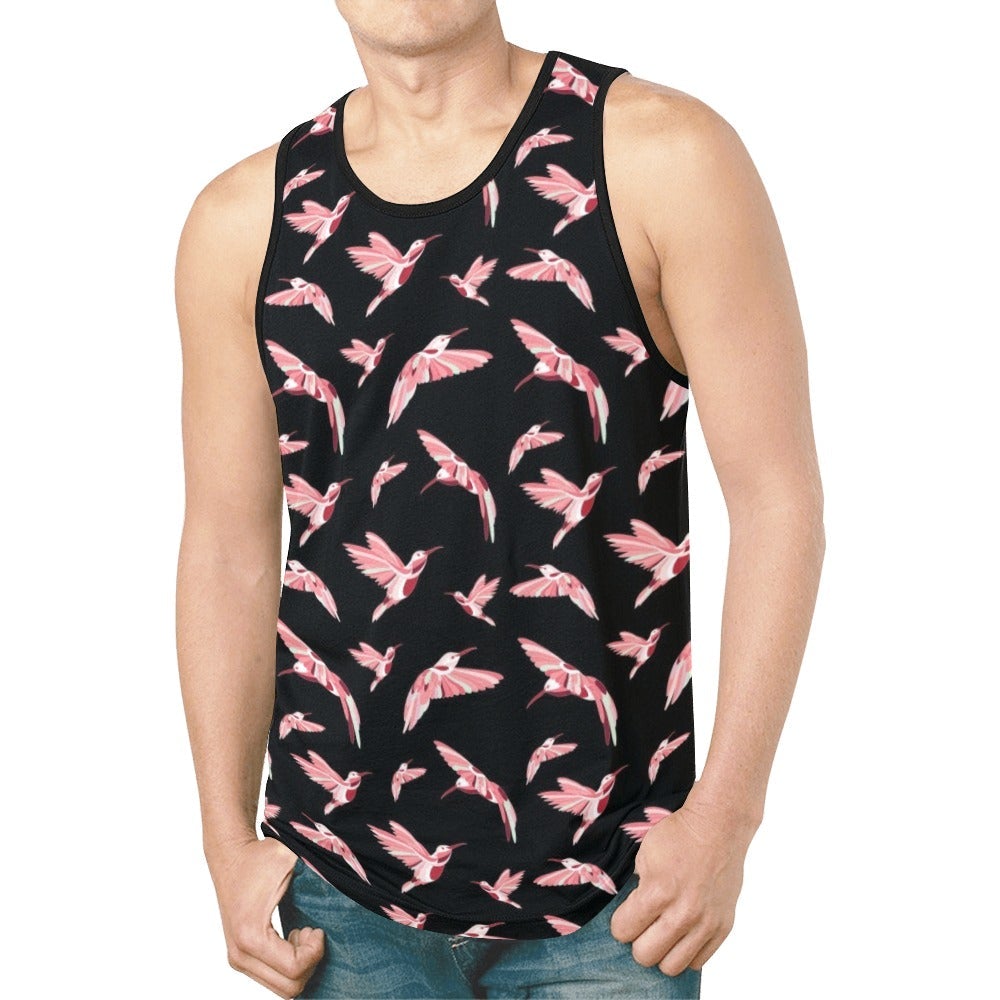 Strawberry Black New All Over Print Tank Top for Men (Model T46) New All Over Print Tank Top for Men (T46) e-joyer 