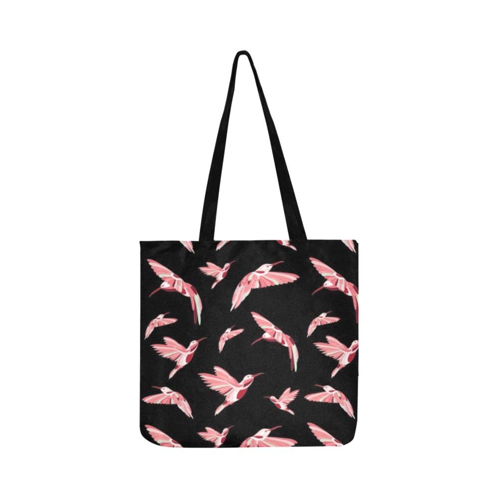 Strawberry Black Reusable Shopping Bag Model 1660 (Two sides) Shopping Tote Bag (1660) e-joyer 