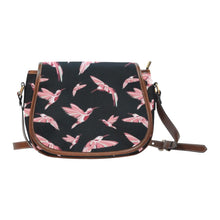 Load image into Gallery viewer, Strawberry Black Saddle Bag/Large (Model 1649) Saddle Bag/Large e-joyer 
