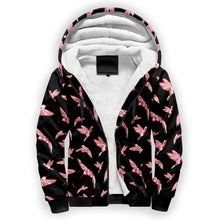 Load image into Gallery viewer, Strawberry Black Sherpa Hoodie hoodie Herman 
