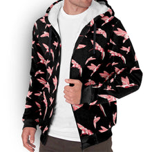 Load image into Gallery viewer, Strawberry Black Sherpa Hoodie hoodie Herman 
