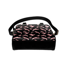 Load image into Gallery viewer, Strawberry Black Shoulder Handbag (Model 1634) Shoulder Handbags (1634) e-joyer 
