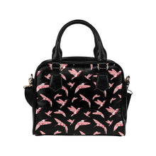 Load image into Gallery viewer, Strawberry Black Shoulder Handbag (Model 1634) Shoulder Handbags (1634) e-joyer 
