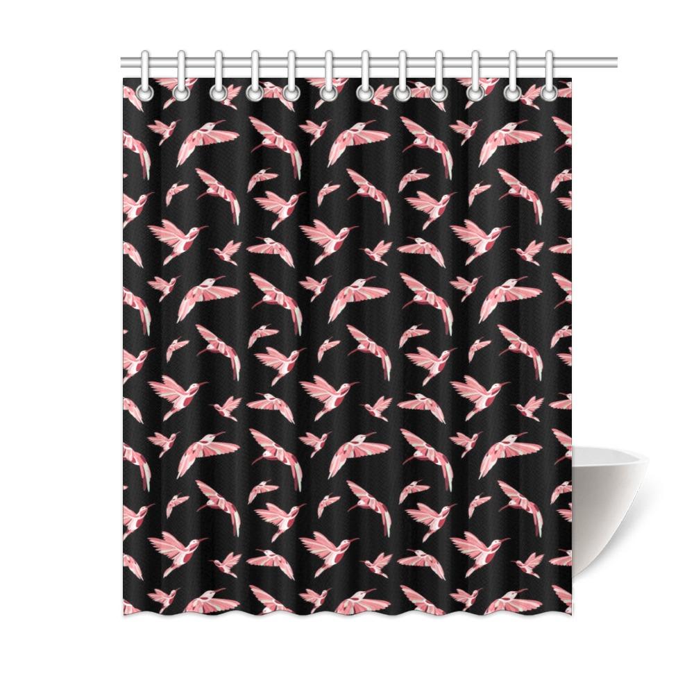 Strawberry Black Shower Curtain 60"x72" Shower Curtain 60"x72" e-joyer 