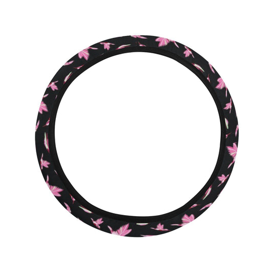 Strawberry Black Steering Wheel Cover with Elastic Edge Steering Wheel Cover with Elastic Edge e-joyer 