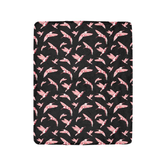 Strawberry Black Ultra-Soft Micro Fleece Blanket 40"x50" Ultra-Soft Blanket 40''x50'' e-joyer 