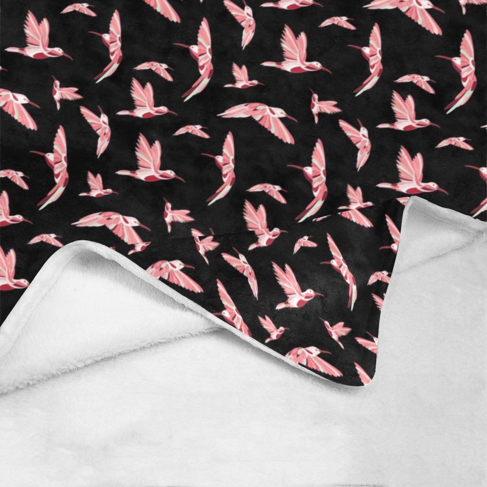 Strawberry Black Ultra-Soft Micro Fleece Blanket 50"x60" Ultra-Soft Blanket 50''x60'' e-joyer 