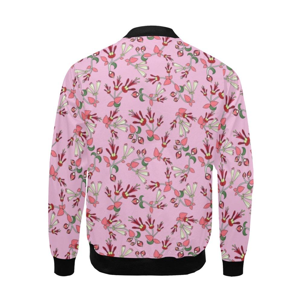 Strawberry Floral All Over Print Bomber Jacket for Men (Model H19) Jacket e-joyer 