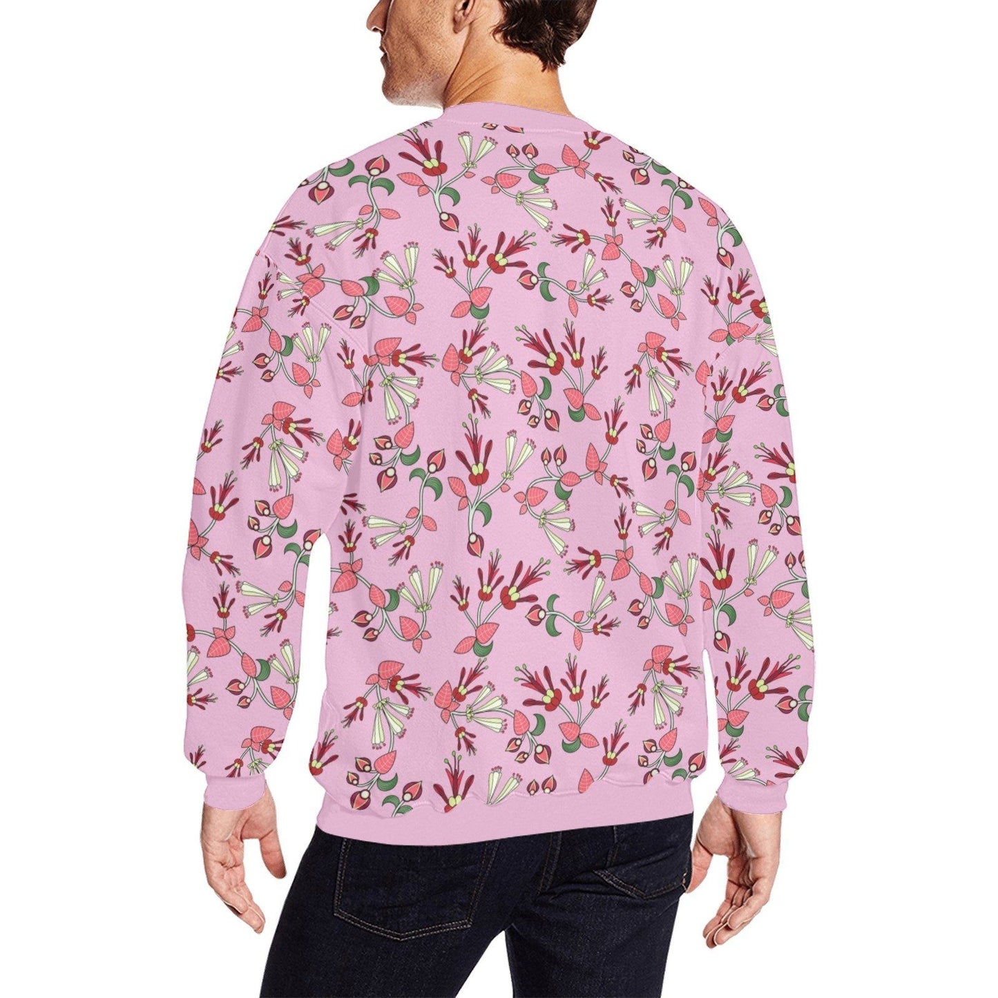 Strawberry Floral All Over Print Crewneck Sweatshirt for Men (Model H18) shirt e-joyer 