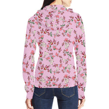 Load image into Gallery viewer, Strawberry Floral All Over Print Full Zip Hoodie for Women (Model H14) All Over Print Full Zip Hoodie for Women (H14) e-joyer 
