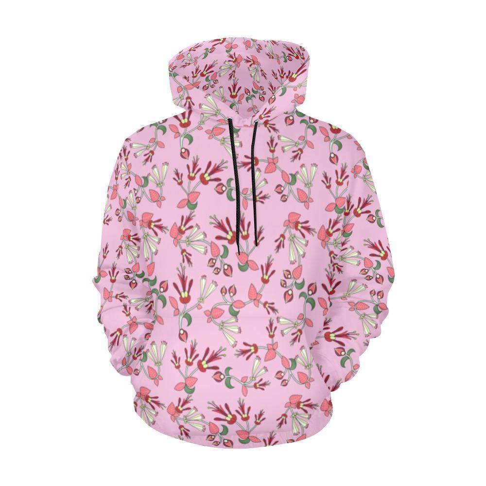 Strawberry Floral All Over Print Hoodie for Men (USA Size) (Model H13) All Over Print Hoodie for Men (H13) e-joyer 