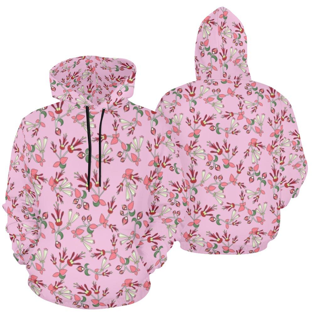 Strawberry Floral All Over Print Hoodie for Men (USA Size) (Model H13) All Over Print Hoodie for Men (H13) e-joyer 
