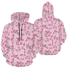Load image into Gallery viewer, Strawberry Floral All Over Print Hoodie for Men (USA Size) (Model H13) All Over Print Hoodie for Men (H13) e-joyer 
