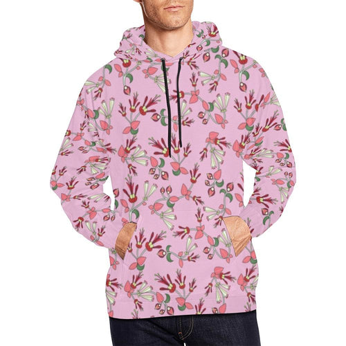 Strawberry Floral All Over Print Hoodie for Men (USA Size) (Model H13) All Over Print Hoodie for Men (H13) e-joyer 